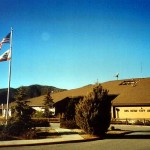 Front view of the Big Bear Airport terminal